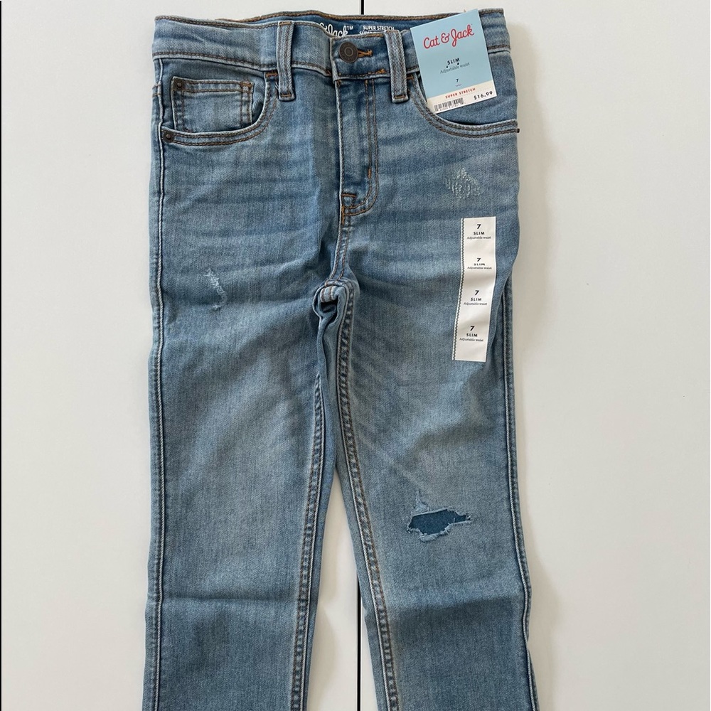 Boys' Super Stretch Distressed